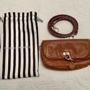 Henri Bendel Tan Leather Shoulder Bag